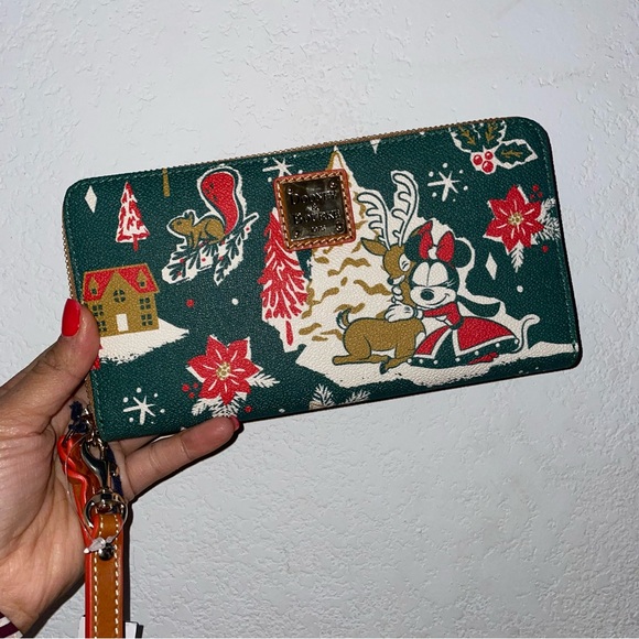 Dooney & Bourke Mickey Minnie Holiday Christmas Satchel & Wallet Bundle Set NWT - Picture 10 of 12